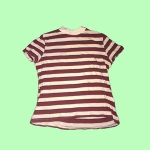 Zara Striped Mockneck Tee
